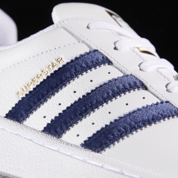Nwt Rare Velour Adidas Superstar Shoes 